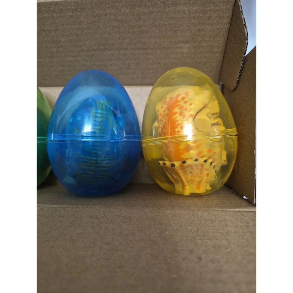 4 Pack Jumbo Dinosaur Deformation Eggs - Perfect for BIRTHDAY Baskets & Gifts